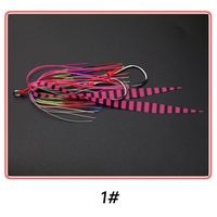 Faldas de silicona brillantes cebo con remolque Lominus Diy Salty Rubber Jig señuelos calamar Jigs Madai Jig señuelo con anzuelo pesca señuelo falda