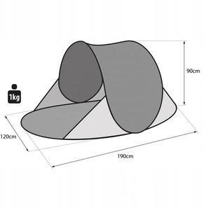 Uv Bescherming Draagbare Instant Zelf Pop Up Picknick Dome Zonnescherm Onderdak Gemakkelijk Up Zilver Gecoat Boot Camping Tenten - Product Image 6