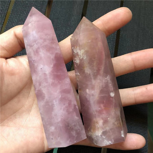 Nuovo prodotto torre di quarzo naturale pietre semi preziose spirituale <span class=keywords><strong>rosa</strong></span> fiori di ciliegio torre di cristallo <span class=keywords><strong>rosa</strong></span> per la meditazione - Product Image 4