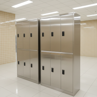 Casier commercial en acier inoxydable sans soudure, anti-corrosion, autoportant, étanche, avec mot de passe électronique, pour laboratoire et salle blanche
