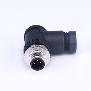 Personnalisable M12 série 4P mâle haute stabilité mécanique nickelé 5A puissance LED assemblé connecteur circulaire Type D - Product Image 4