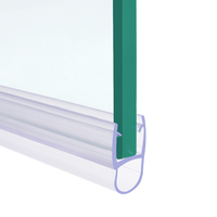 Frameloze Glazen Schuifdeur Afdichting Strip Voor Douche Deur Transparant Pvc Waterdichte Montage Afdichting Strips Voor 6-10Mm glas Helder