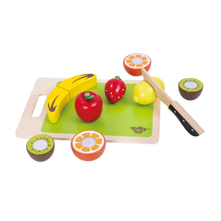 Wood Educational Playing Toy Wooden Fruit Cutting Set
