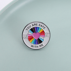 Broche en émail « You Matter Rainbow » avec citation positive et cœur, badge de revers, bijou cadeau pour femmes et <span class=keywords><strong>hommes</strong></span> - Product Image 2