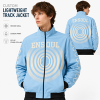 Fabricant de vestes coupe-vent graphiques à étiquette privée, impression par sublimation, légères, pour la course à pied, vêtements de sport pour hommes, fermeture éclair