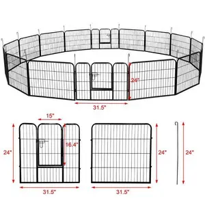 Certificato BSCI Factory 80x60 cm Pet Exercise Cage Dog Run Pen