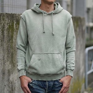 Vêtements d'hiver personnalisés de haute qualité en molleton 100 % coton coupe-vent pour le streetwear, livraison directe, teinture colorée, effet vieilli et délavé - Product Image 2