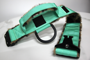 <span class=keywords><strong>Collar</strong></span> de perro Sherpa ajustable de lujo para mascotas, nailon resistente, liberación rápida, acolchado, características personalizadas, patrón sólido, estilo de felpa - Product Image 4