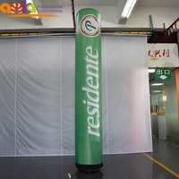 Nouvel an décoration de scène lightpillar rangée gonflable de type colonne led/lightpillar