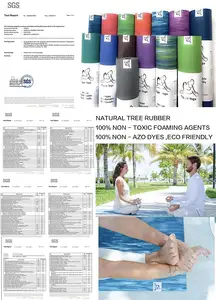 Fabriek Prijs Private Label Eco Vriendelijke Groothandel Voor Kinderen Oefening 4 Mm Natuurlijke Rubber Outdoor Gym Yoga Matten