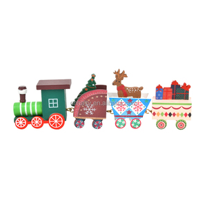 Hot Sale Detachable Wooden <b>Train</b> Christmas <b>Tree</b> Decorations Handcrafted Wooden Handicrafts Factory Wholesale - Product Image 5
