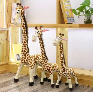 Poupée en peluche Anime personnalisée 35cm, girafe de Madagascar, Animal en peluche doux