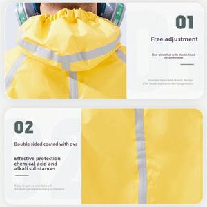 Trajes de Protección de Nivel de Vapor de PVC Ligero, Ropa de Seguridad Semi-Cerrada, Ignífuga, Resistente a Cortes, Ácidos, Álcalis, Anti-UV - Product Image 4