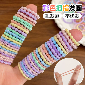 Attaches pour cheveux de bébé de couleur bonbon, bandeau doux à haute élasticité pour filles, accessoires pour cheveux à usage quotidien - Product Image 2