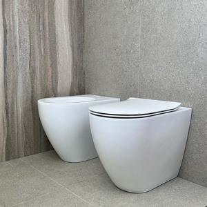 Inodoro Jet Flush para el hogar, Baño Artístico, Baño de diseño, Inodoro <span class=keywords><strong>con</strong></span> bidé y ducha, Sifón trasero, Inodoro Semplice Vaso, Bidés, Inodoro Curvo <span class=keywords><strong>con</strong></span> tapa de inodoro - Product Image 3
