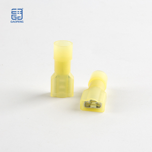 Nylon Spade Quick Disconnect Connectors Kit 22-10 AWG Male And Female Electrical Wire Connectors Kit Electrical Insulated Wire Crimp Cold-Pressed Terminals For Automotive,Electronics
