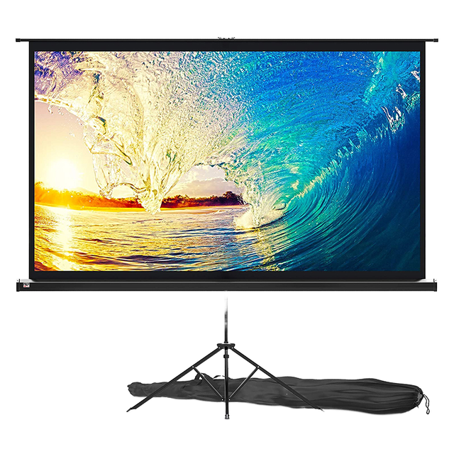 Seeball 100 Inch 4:3 Matte White 4K Outdoor Projection Screen Stand New Design Home Theater Tripod Projector Screen