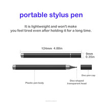 Lápiz Capacitivo Universal de Plástico ABS a Precio de Fábrica, Herramienta de Dibujo Táctil para Pantalla de Teléfono y iPad para Android e iOS