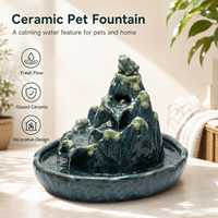 Dispensador de Agua Automático para Mascotas, Cerámico, Electrónico, Silencioso, Ecológico, con Carga USB, Bebedero con Filtro para Perros y Gatos