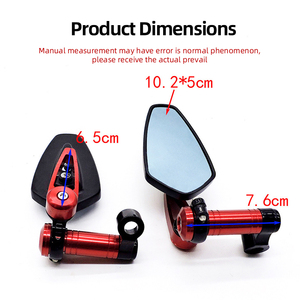 Rétroviseur de moto en alliage d'aluminium anti-éblouissement 360° °   Rotatif universel pour vélo électrique et trottinette - Product Image 2