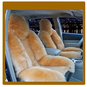 Court avec long laine fourrure de mouton <span class=keywords><strong>couverture</strong></span> de siège de voiture - Product Image 2