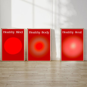 Arte Mural Espiritual HAOWAI OEM/ODM, <span class=keywords><strong>Mente</strong></span> Sana, <span class=keywords><strong>Cuerpo</strong></span> Sano, <span class=keywords><strong>Alma</strong></span> Sana, Aura Energética, Decoración Mural Espiritual, Arte Mural Moderno - Product Image 3