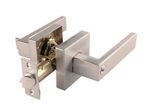Juego de cerradura de acero inoxidable para puerta principal de madera al ras de mercado de EE. UU. Juego de manija de puerta cuadrada Cerradura - Product Image 5