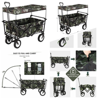 Chariot pliant de traction pour enfants, poussette pliante avec auvent pour enfants
