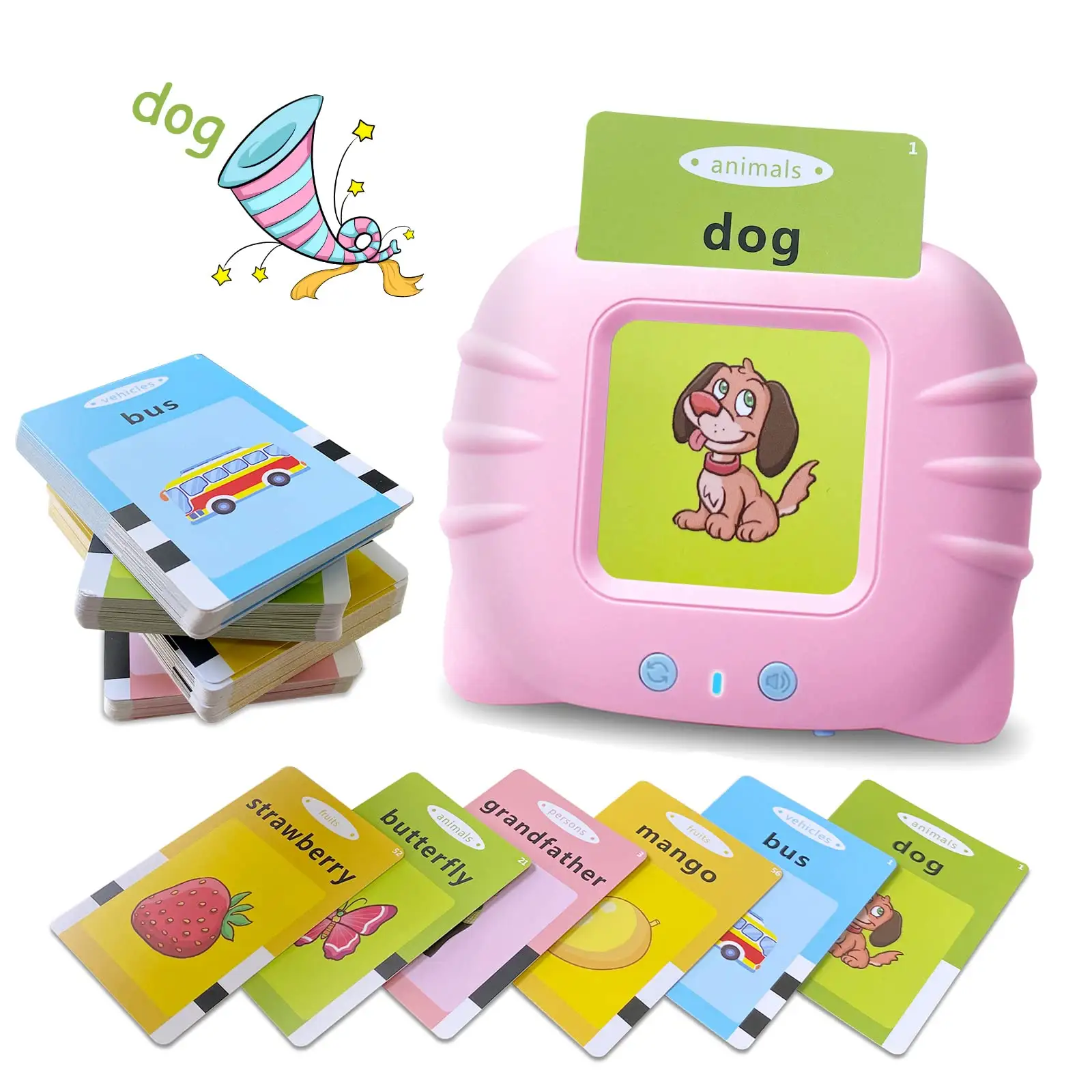 CE EN71 Kids Toys Early Educational Language Card Reader 112 Pages Flash Card Learning Machine Toys