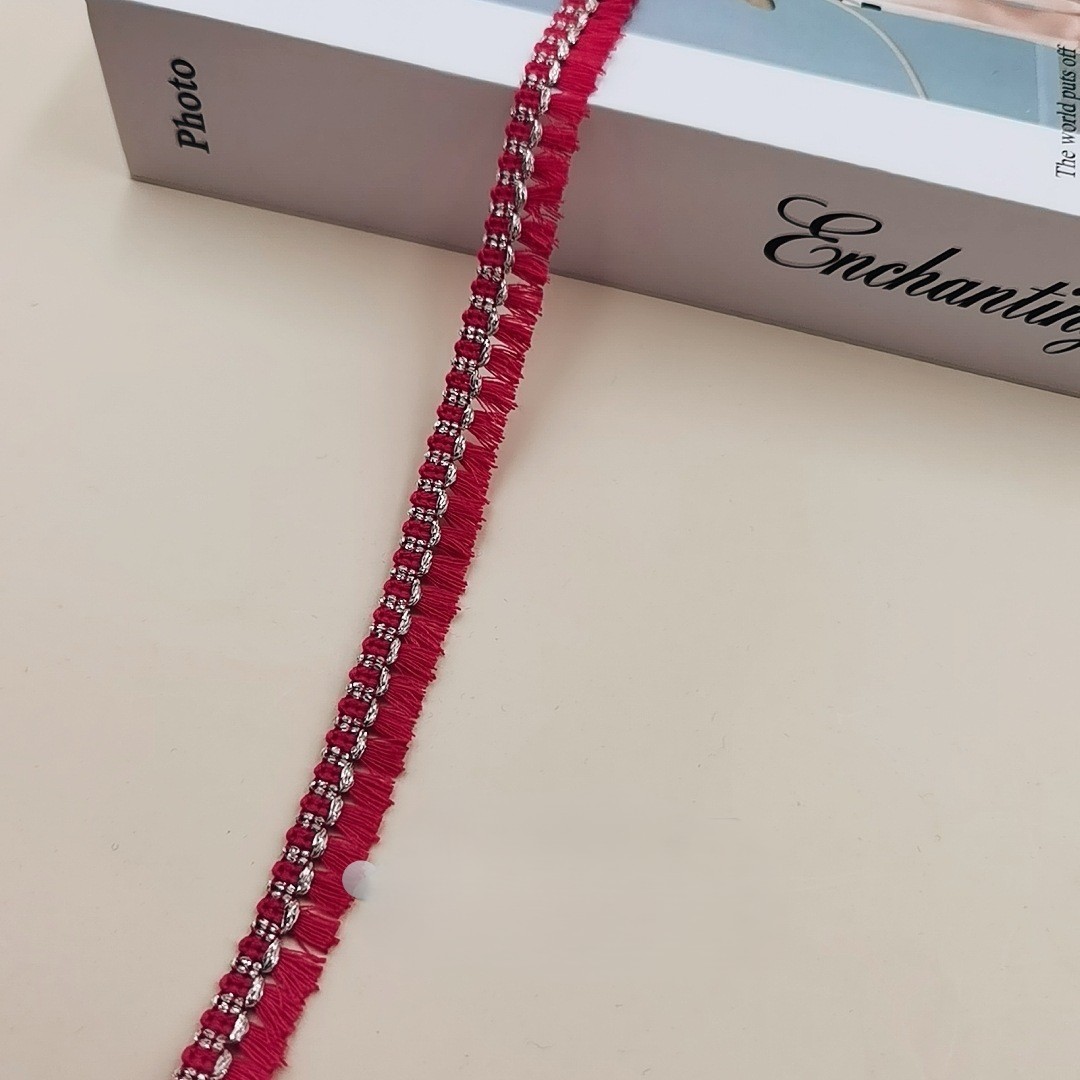 12 cm - 100 yards par rouleau - rouge corail