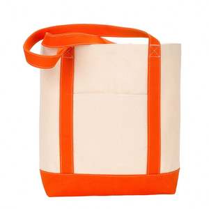 Sac fourre-tout en toile de coton biologique vierge pour sublimation, avec poignée de shopping, bandoulière en corde, logo imprimé personnalisé, couleur personnalisée, grande taille - Product Image 6