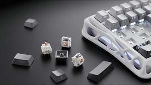 Gravastar Mercury K1 RGB cơ khí tri-chế độ bàn phím hot swappable chơi game Bàn phím tuyến tính thiết bị chuyển mạch RGB không dây chơi Game bàn phím - Product Image 5