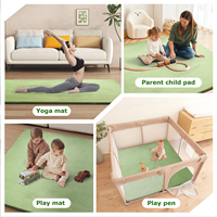 Alfombra de Juego para Bebés Antideslizante y Desmontable, Alfombra de Esponja de Alta Densidad para Niños, Alfombra de Tatami para Escalar, Cubierta Extraíble