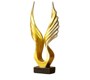 Home soggiorno mobile TV Desktop decorazioni di lusso decorazioni per ufficio resina artigianato ornamenti scultura ali di un <span class=keywords><strong>angelo</strong></span> - Product Image 6