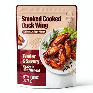 Pochette Doypack Retortable Anti-fuite et Scellante sur Mesure pour la Conservation des Ailes <span class=keywords><strong>de</strong></span> <span class=keywords><strong>Canard</strong></span> Fumées et Cuites - Product Image 1