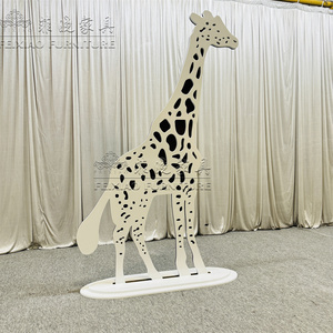 Décoration d'événement de fête en plein air panneaux MDF formes d'animaux accessoire de zèbre toile de fond de <span class=keywords><strong>mariage</strong></span> - Product Image 2