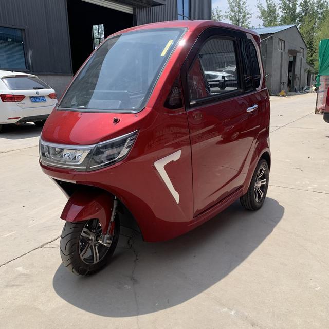 Mini Electric Three Wheel With Roof Seat With Backrest With Passenger Seat for Adult