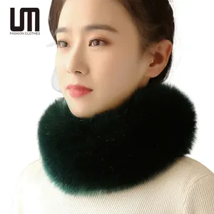 Liu Ming 2024 Winter Nieuwkomers Dames Lange Verdikte Warme Faux Vossenbont Sjaal Mode-Stijl Voor Volwassenen Voor De Lente