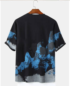 Las camisetas más populares con cuello redondo para hombre, hechas a medida con nuevo estilo, camisetas transpirables suaves y versátiles, ropa informal de algodón 100% - Product Image 2