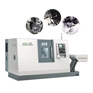 Centre d'usinage CNC horizontal automatique HT6, système Fanuc, 3 axes, solution de découpe de métaux de haute précision, pièces de précision - Product Image 1