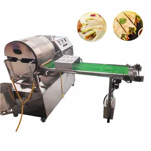 Pancake Chapati Roti mesin pembuat kulit pangsit, mesin pengolahan kulit lembaran rol pegas