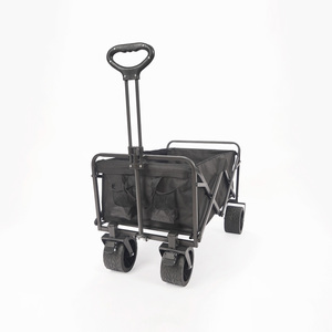 Oeytree Steel Frame <strong>Outdoor</strong> Foldable Collapsible <strong>Garden</strong> <strong>Cart</strong> with Removable Canopy Folding Wagon Utility <strong>Carts</strong> - Product Image 1