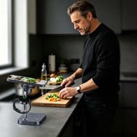 Station de charge 3-en-1 à refroidissement TEC rapide 25W en alliage de zinc, avec affichage, pour téléphone, montre et écouteurs sans fil – Vente chaude AFY