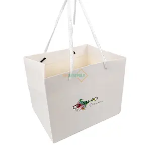 Bolsa de compras de papel de regalo reciclada personalizada con su propio logotipo bolsas de embalaje de papel