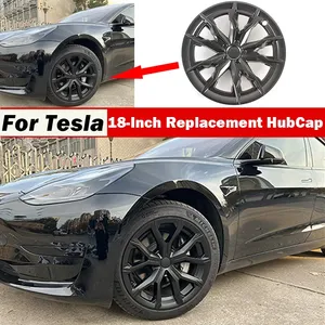 Tapacubos para Modelo 3 2018-2023, Tapacubos de Repuesto de 18 Pulgadas, 4 Piezas, Tapacubos para Automóvil, Cubierta Completa de Llanta, Accesorios de Alto Rendimiento - Product Image 1
