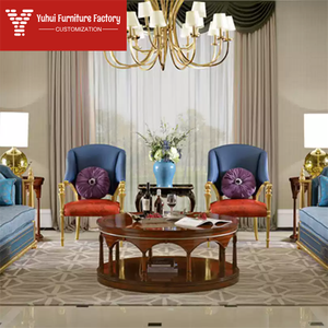<span class=keywords><strong>Fauteuil</strong></span> d'appoint de luxe doré, style Chesterfield, en <span class=keywords><strong>tissu</strong></span>, avec acier inoxydable, pour la maison ou l'appartement d'hôtel - Product Image 4