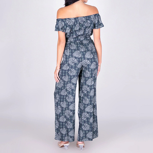 Combinaison pour femme sans bretelles, cintrée à la taille, à imprimé hawaïen, conçue sur mesure, en rayonne de haute qualité - Product Image 3