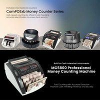 Detector de Billetes en Oferta, Contador de Dinero MC5800 con Detector UV MG, Pantalla LED, Máquina Detectora de Billetes