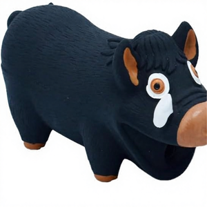 Jouet <span class=keywords><strong>à</strong></span> mâcher durable en latex pour <span class=keywords><strong>sanglier</strong></span> sauvage, 18x7cm, chiens moyens/grands, son animal amusant, soulagement du stress, soins bucco-dentaires - Product Image 1