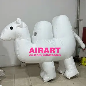 Trắng động vật trang phục đạo cụ Inflatable Lạc Đà linh vật ăn mặc để bán